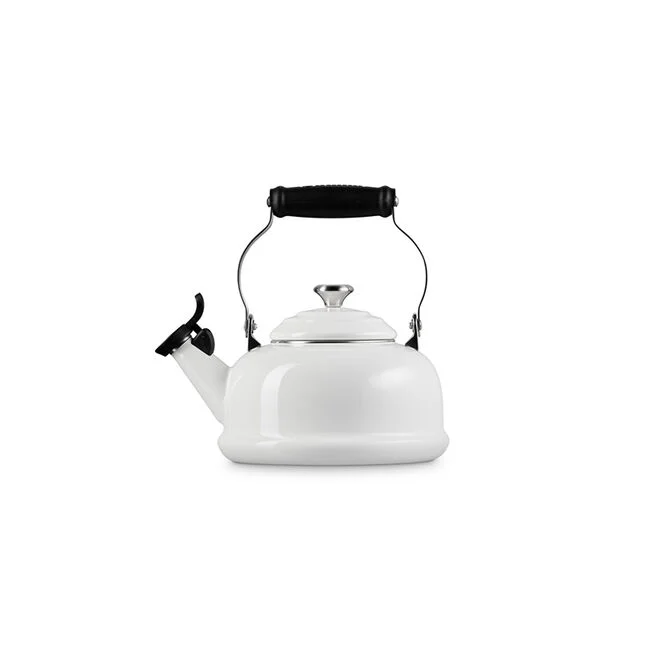Premium Le Creuset White Tea Kettle - Stylish Whistling Kettle for Tea Lovers
